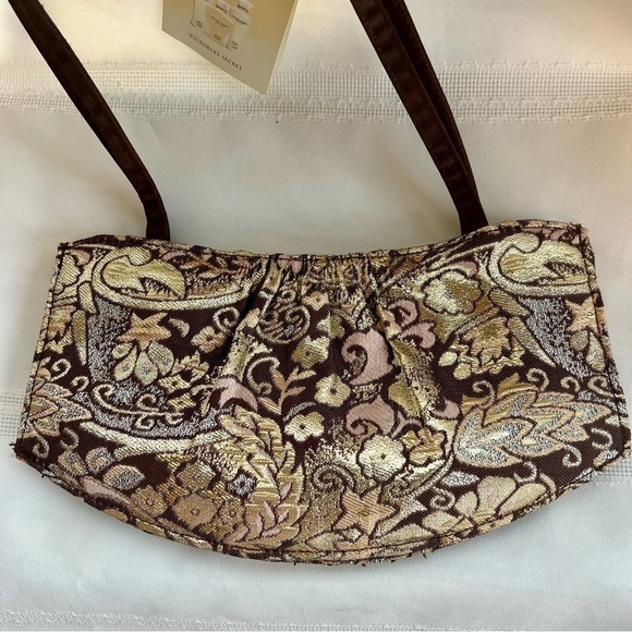 $5 ADD ON with $15+ Bundle Victoria’s Secret Angels Brocade‎ Bag NWT - Picture 1 of 7